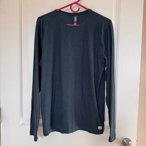 Vuori Men's Long Sleeve Strato Tech Tee - Navy Heather